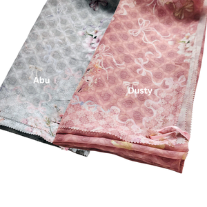 Hijab en coton élégant de la série Reiko à manches courtes, écharpe de 10 couleurs optimale pour les adultes, impression numérique OEM pour les tendances - Product Image 5