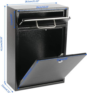 Caja de paquetes de gran volumen Caja de paquetes para exteriores Caja de acero galvanizado Negro Amarillo Blanco Naranja Estilo personalizado Característica de color de jardín - Product Image 1