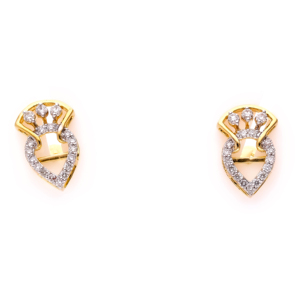 Boucles d'oreilles en or de style vintage avec diamants taille poire pour les fêtes - Product Image 6