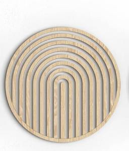 Conjunto de Arte Mural Redondo de Madera, Estilo Art Deco Moderno, Geométrico, Bohemio, Minimalista, Decoración de Pared para Cumpleaños, para el Hogar, al Mejor Precio - Product Image 2