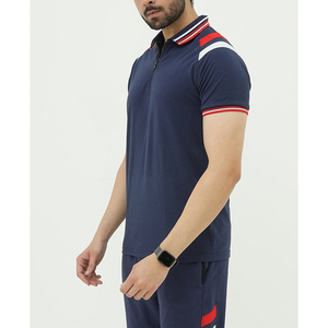 ชุดลำลองฤดูร้อนแบบกำหนดเอง ชุดเซ็ต 2 ชิ้น เสื้อโปโลแขนสั้นผู้ชาย ผ้าฝ้าย กางเกงขาสั้นฤดูร้อนสำหรับผู้ชาย - Product Image 2