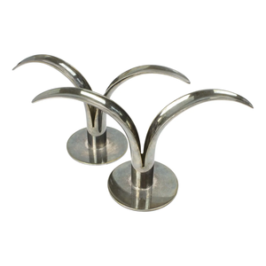 Modern Stylish Metal Candle Holder with Intricate Detailing for Sophisticated Christmas Dining <b>Table</b> Luxury Event <b>Decoration</b> - Product Image 2