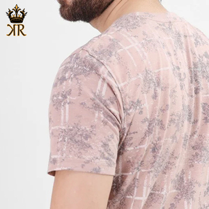 Meilleures ventes T-shirt à manches courtes pour hommes, taille et couleur personnalisées, nouveau tissu tricoté élégant et décontracté à vendre - Product Image 5