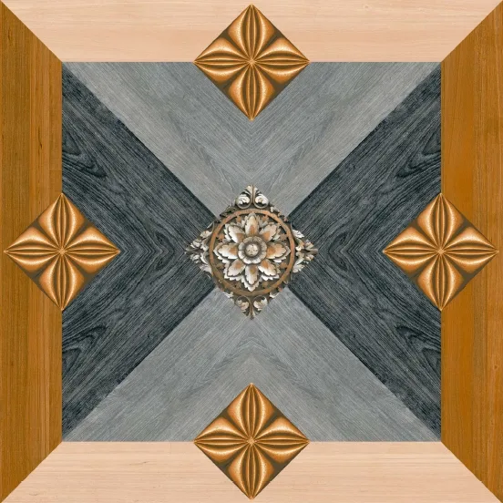 Piastrelle per pavimenti in ceramica digitale di colore marrone in 300x300mm in superficie lucida modello 493 migliori piastrelle di ceramica dall'india di Novac Ceramic