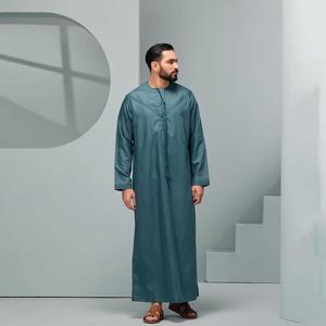 Jubba traditionnelle 2025, thobe arabe pour hommes, longueur cheville, manches longues, coton respirant, tenue modeste quotidienne, thobe haut de gamme personnalisable - Product Image 5