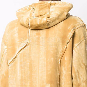Sweat à capuche confortable et résistant pour homme, effet délavé, respirant, écologique, coupe oversize, idéal pour les loisirs et les voyages, capuche ajustable - Product Image 5