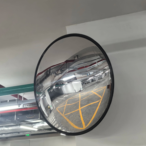 Miroir de sécurité convexe de 24 pouces/60 cm, miroir convexe plat en PC pour usage routier intérieur - Product Image 1