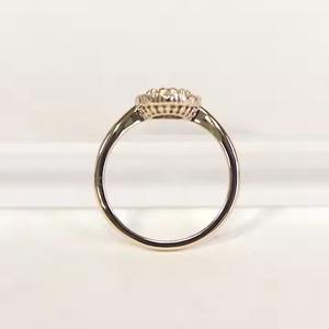 Anillos de compromiso de diamantes cultivados en laboratorio de joyería hecha a medida para mujer anillos de diamantes de oro de 10K/14K/18K - Product Image 3