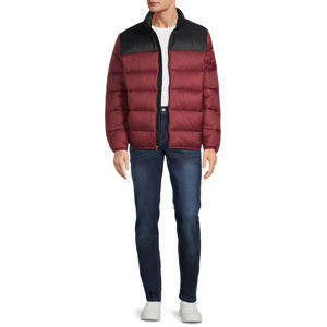 Veste matelassée coupe-vent à col roulé pour homme, de haute qualité, chaude, imperméable et respirante, personnalisable avec logo, vente en gros OEM, idéale pour l'hiver - Product Image 3