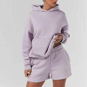 Ensemble de sweat à capuche pour femme en matériau souple de haute qualité Vêtements de mode Ensemble de sweat à capuche pour femme en matériau souple Ensemble de sweat à capuche pour femme - Product Image 3