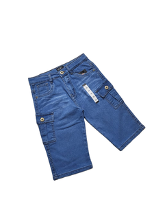 กางเกงขาสั้นผ้ายีนส์ขาบานสำหรับผู้ชายกางเกงขาสั้นผ้ายีนส์แบบสั่งทำน้ำหนักมากระบายอากาศเข้ม - Product Image 2