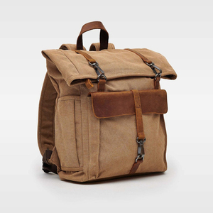 Sac à dos de luxe en cuir et toile, léger, grande capacité, pour voyage en plein air, randonnée, école, ordinateur portable, fabricant - Product Image 2