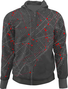 Tendance décontracté tricoté carte sweats à capuche Sublimation haute qualité Design élégant vêtements d'hiver unisexe à capuche coupe-vent fermeture éclair - Product Image 2