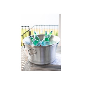 Refroidisseur de vin en métal Grand seau à glace à bière et bac à vin Refroidisseur de champagne Baignoire à boisson de haute qualité - Product Image 1