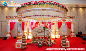 South Indian Wedding FRP Vidhi Mandap <b>Decor</b> Amazing <b>Elephant</b> Mandap for Srilankan Weddings Royal Wedding Mandap <b>Decor</b> Newyork - Product Image 6