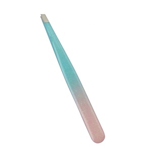 Pinzas para Cejas y Pestañas de Acero Inoxidable de Alta Calidad, Marca Privada Personalizada, Punta Inclinada, Profesionales, Duraderas, Ecológicas, Hechas a Mano - Product Image 5