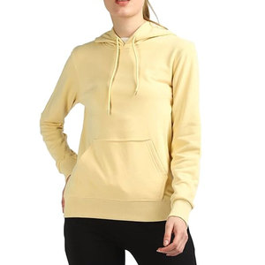 Factory Wholesale <b>Women's</b> <b>Hoodie</b> 100% Cotton 320gsm <b>Black</b> Heavy Knitted Fabric Custom Full <b>Zip</b> Embroidered Logo Winter <b>HOODIE</b> - Product Image 1