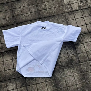 Commerce de MFG T-shirts vintage pour hommes de haute qualité French Terry 250gsm 100% coton à manches courtes lourdes avec manchette brute - Product Image 4