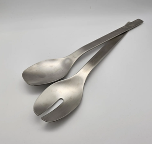 Serveurs à salade en acier inoxydable argenté supérieur pour ustensiles de cuisine Vaisselle Maison Hôtel et Restaurant Cuisine - Product Image 4