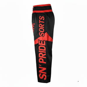 Pantalon de kickboxing décontracté en toile pour homme, personnalisable par impression numérique, écologique, respirant, séchage rapide, effet délavé, vente en gros - Product Image 5