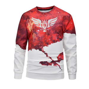 เสื้อสเวตเตอร์คอกลมคอตตอนผ้าฟลีซ100% ของผู้ชายเสื้อแฟชั่นซับลิเมชันเป็นมิตรต่อสิ่งแวดล้อมชุดแนวสตรีทแวร์ฤดูหนาว - Product Image 3