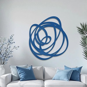 Trendy <b>Black</b> Metal Wall Art Decor Handcrafted Iron Sculpture Stylish Decorative Wall Hanging for Living Room Bedroom Office - Product Image 5