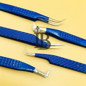 Pinces à épiler personnalisées pour extensions de cils en vison, pinces à cils à 90 degrés, isolation, volume, logo offert - Product Image 6