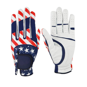 Gants de golf antidérapants durables Offre Spéciale en cuir synthétique avec sangle de logo de marque pour les athlètes sportifs - Product Image 5