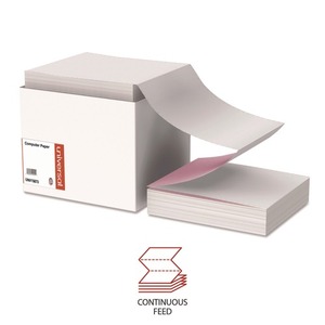 Papel de Impresión Sin Carbón Universal UNV15873 de 9.5 Pulgadas X 11 pulgadas 15 Libras, 3 Piezas, Blanco/Amarillo Canario/Rosa, 1200/Cartón - Product Image 2