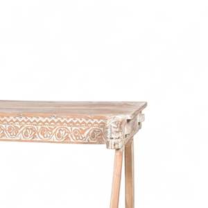 โต๊ะข้างไม้ทำมือสไตล์วินเทจเรียบง่ายสำหรับห้องโถง วิลล่า ห้องนั่งเล่น โรงแรม ห้องนอน โต๊ะคอนโซลทันสมัย เฟอร์นิเจอร์ - Product Image 3