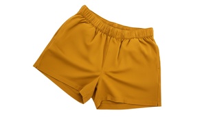 Shorts de football vintage en toile unie anti-plis avec poches pour hommes et femmes, idéaux pour le rugby (vente en gros) - Product Image 6