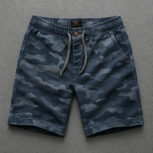 Short en coton imprimé vert armée respirant à carreaux grande taille pour hommes, vêtements d'été décontractés pour l'extérieur - Product Image 4