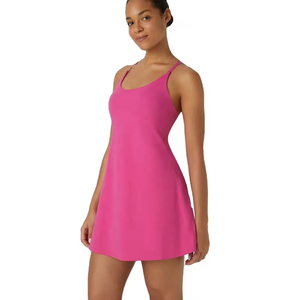Vestido de tenis para mujer, ropa deportiva elegante, conjunto de uniforme de tenis, tela transpirable para práctica al aire libre e interior - Product Image 1