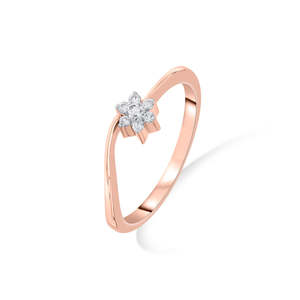 Anillo Casual con Diamantes y Diseño Floral Lira - Product Image 4
