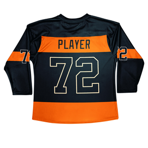 Camisetas de hockey sobre hielo sublimadas de diseño personalizado OEM, Sarga de aparejos transpirables con nombre y número, ropa deportiva de bajo precio - Product Image 4