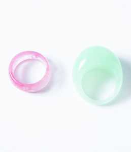 Anillo de resina de alto pulido personalizado al por mayor para mujer, hermosa joyería de moda colorida hecha a mano de la mejor calidad de la India - Product Image 4