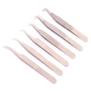 90 độ 5 mét lông mi mở rộng nhíp chất lượng tốt nhất Lash nhíp thép không gỉ biểu tượng tùy chỉnh đóng gói - Product Image 3