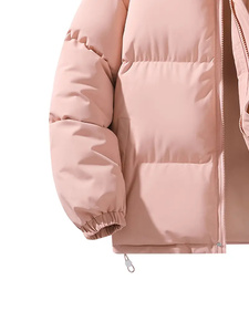 Chaqueta acolchada OEM para hombre más vendida, tela de cuero de venta directa de fábrica de alto fabricante con decoración de piel - Product Image 6