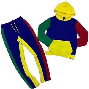 Ropa de entrenamiento para correr de alta calidad para hombre 2025, chándal de gran tamaño de alta calidad, ropa teñida a la venta - Product Image 1