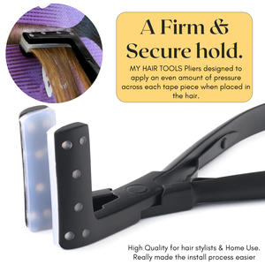 Meilleur ruban adhésif en acier inoxydable pour extensions de cheveux pince outil d'extension de cheveux multifonction distribuer la pression coiffeur - Product Image 5