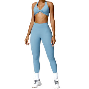 Ensemble de leggings de yoga et de vestes de sport pour femmes, de haute qualité, doux comme du beurre, populaires, à manches longues, pour l'entraînement en salle de sport - Product Image 4