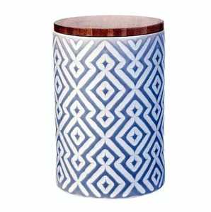 Tabouret en MDF incrusté d'os rond traditionnel pouf pour chambre à coucher décor à la maison meubles de haute qualité - Product Image 3