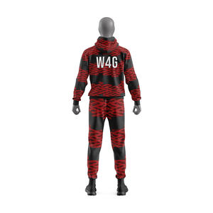 Survêtement d'hiver pour homme personnalisé avec logo sur le devant, look sportif, respirant, écologique, polyester/coton, tailles plus grandes - Product Image 3