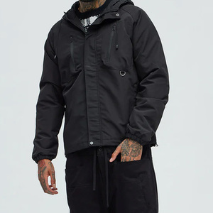 Veste personnalisée pour homme avec logo pour l'hiver, fermeture éclair intégrale avec poches poitrine, manches longues pour les acheteurs en gros / service OEM, couleur unie - Product Image 6