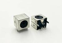 Prise d'alimentation CC LITE Modèle 20C106-0101-72R 6 broches Contact en laiton Courant nominal 1A Connexions filaires femelles PCB 30 Ohm Max 100M