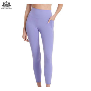 Leggings de Yoga para Mujer, Diseño Moderno 2025, Cintura Media Elástica, Color Sólido, Transpirables, Resistentes al Viento, Ecológicos, Control de Abdomen, Secado Rápido - Product Image 1