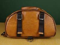 Sac banane/bandoulière vintage en cuir véritable résistant à l'eau pour homme, portable, pour l'extérieur