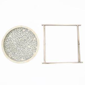 Modern Eco-Friendly Coffee <b>Table</b> New Trending Hot Selling Bone Inlay Mother Pearl <b>Bedside</b> <b>Table</b> <b>White</b> Nightstand Wholesale Price - Product Image 4