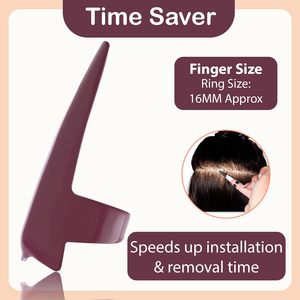 Custom Made Stainless-Steel <b>Hair</b> Sectioning Ring Finger Tool for Stitching Braids Accessory for Human <b>Hair</b> <b>Extensions</b> - Product Image 5