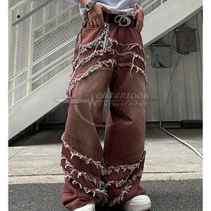 Latest Design OEM Service Wide Leg <b>Jeans</b> Pant For Men Comfortable Premium Quality Men <b>Jeans</b> Pants - Product Image 3